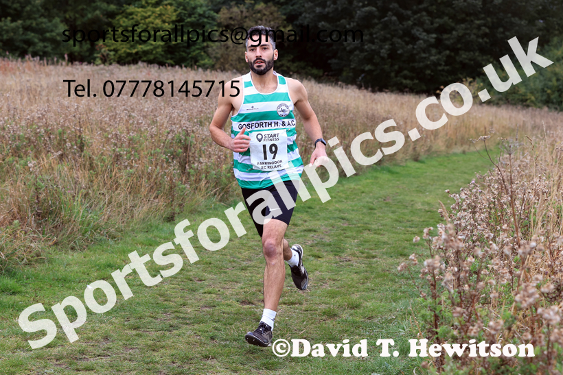Senior Mens Relay, 2025 Farringdon Cross Country Relays, Sunderland. Photo: David T. Hewitson/Sports for All Pics
